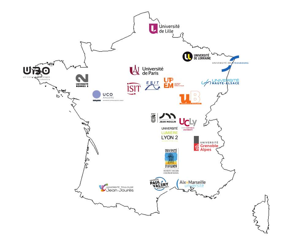 carte AFFUMT universités